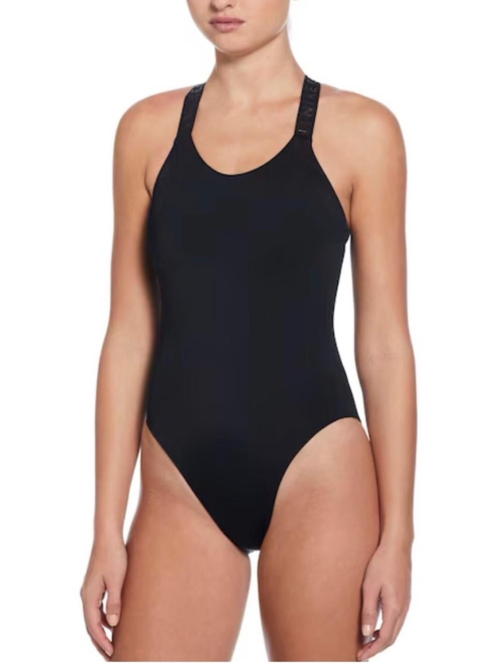 Nike Black High-Neck One-Piece Swimsuit size xs